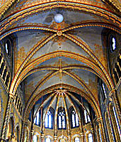 St. Mathew's Cathedral, ceiling over main altar with planet