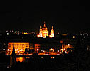 Szent Istvan Basilica, night view from Buda