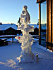 Ishotellet i Jukkasjrvi, skulptur av is-glas