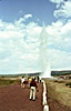 Island 1980, geysiren Strokkur sl�r, f�rdigt