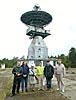 Irbene, 16-metre antenna: group photo