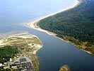 The Latvian coast from the air