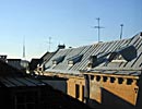 Sunrise over Riga's rooftops