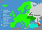 Karta ver Europa och pipelines