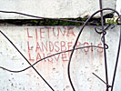 History, LLL written on concrete bunker