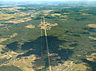 Karmelava: aerial picture of the motorway
