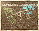 Jurgis Kairys, plaque on a bridge in Kaunas