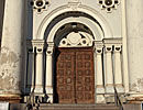 Kaunas, the gate of the Church of Michael the Archangel