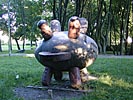 Klaipeda, mystic sculpture park, bomb