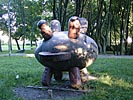 Klaipeda, mystisk skulpturpark, bomb