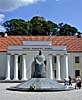 King Mindaugas 750 years, statue in daytime