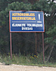 Moletais Astronomiska Observatorium, varningsskylt