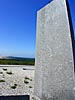 The Nida sundial, close-up of spire