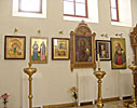 Palanga, sobor, icon wall