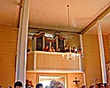 Wedding in Paluse Church, the organ loft