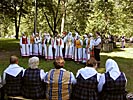 Song Festival 2003, ensemble day, singers in the park