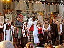 Folk-dancers at Cathedral Square in Vilnius