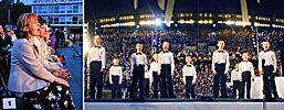 Song Festival 2003, song evening, childrens choir and leader