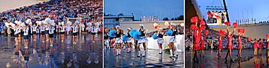 Song Festival 2003, song evening, cheerleaders