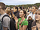 Sångfestival 2009, sångkvällen, glad publik
