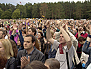 Sångfestival 2009, sångkvällen, publiken sjunger nationalsången