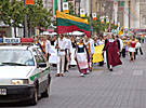 Schoolchildrens Festival 2005, parade on Gediminas