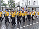 Schoolchildrens Festival 2005, rainy parade on Gediminas