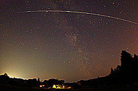 Henrikas i Slabada, Internationella rymdstationen passerar, ISS, foto: Henrikas Selevicius