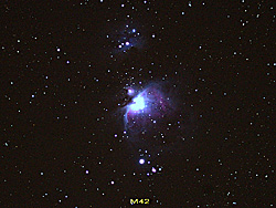 Henrikas i Slabada, Orinonnebulosan, M42, foto: Henrikas Selevicius