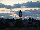 Sventoji, lighthouse at night