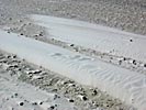 Sventoji, on the beach, streams of sand