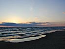 Sventoji, on the beach, evening