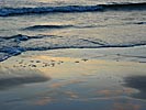 Sventoji, on the beach, evening