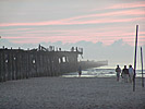 Sventoji, the pier in evening light