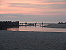 Sventoji, the pier in evening light