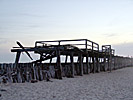 Sventoji, the pier in evening light