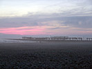 Sventoji, the pier in evening light