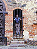 Trakai, inner courtyard, author imprisoned