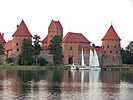 Trakai from Lake Galve, front