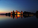 Trakai, night shot from the shore