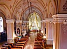 The church in Uzpaliai, from the organ loft