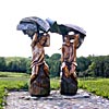 Vyzuonos sculpture park, the two suffering poets