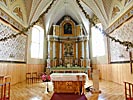 The church in Vyzuonos, real close to the altar