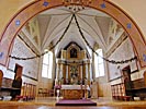 The church in Vyzuonos, the altar