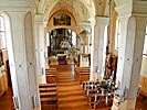 The church in Vyzuonos, from the organ loft