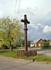 Vyzuonos, road-cross at a road-crossing in the village