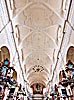 Vilnius, All Saints Church, the blinding white ceiling