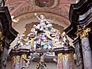 Vilnius, Church of the Holy Spirit, the Lord hangs over the main altar