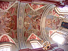 Vilnius, Kalvarijos Church, front ceiling paintings