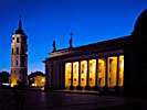 Vilnius katedral, natt